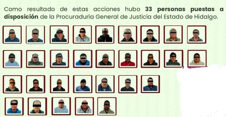 De 33 detenidos en Cruz Azul, dos ya fueron vinculados a proceso Informó la PGJH