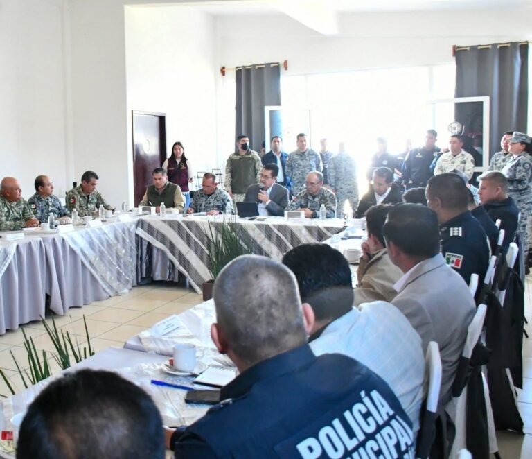 Realizaron una reunión regional de seguridad, en Huichapan 