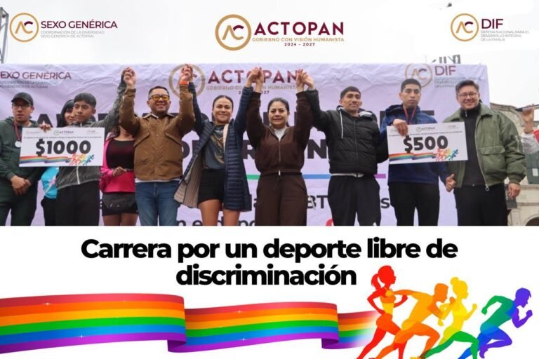 Realizan carrera atlética incluyente en Actopan