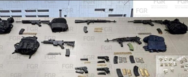 Cinco detenidos con armas en Tula, pasarán más de 7 años en prisión