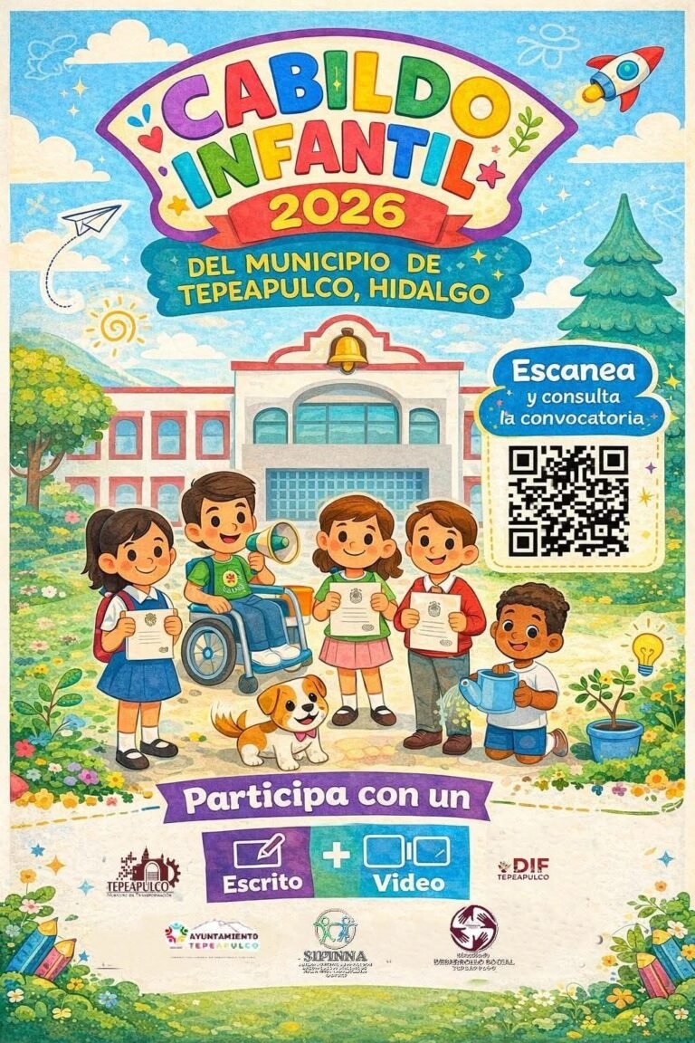 Abren convocatoria para el Cabildo Infantil y Juvenil 2026 en Tepeapulco