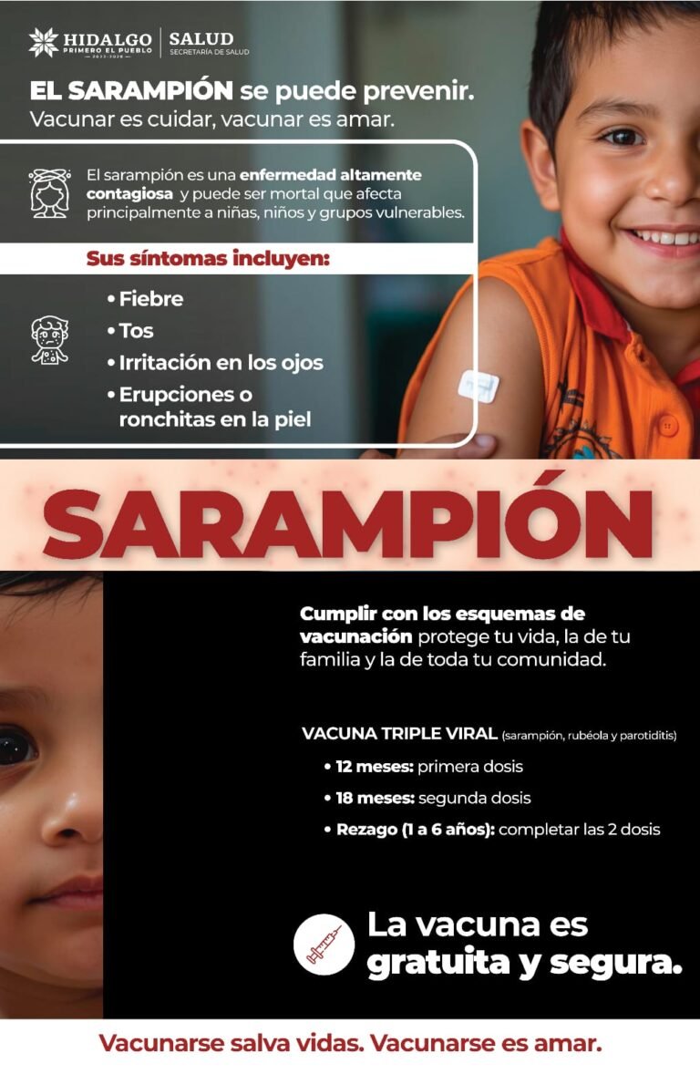 Alcalde de Tepeapulco insta a la población a vacunarse contra el “Sarampión”