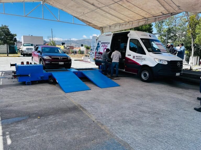Ponen en marcha el Centro de Verificación Vehicular Móvil en Apan