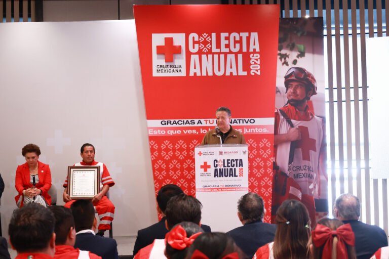 Arranque de la Colecta Anual 2026 de la Cruz Roja en Hidalgo
