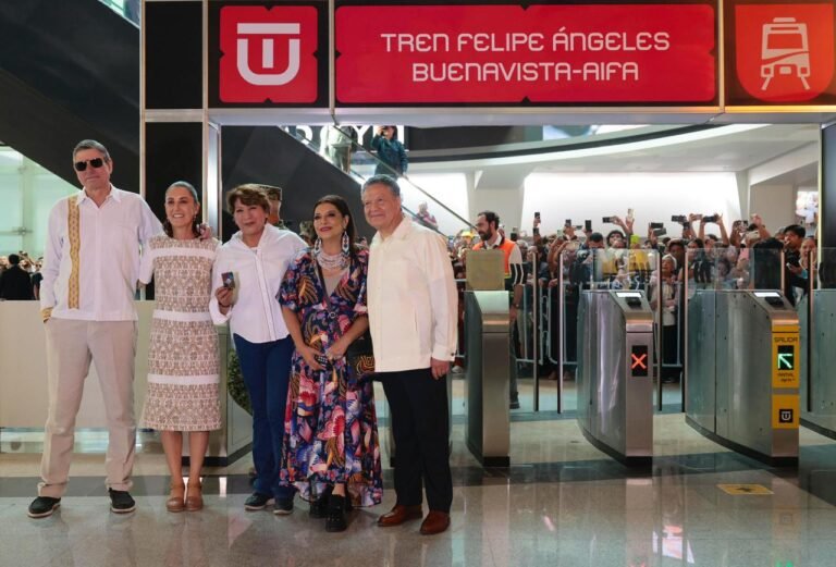 Sheinbaum inaugura tren “Felipe Ángeles”; conectará CDMX con Hidalgo