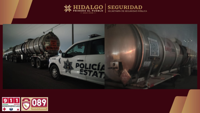 Aseguran carga robada en carreteras igual Diesel y toneladas de material