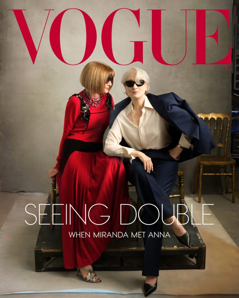 Miranda, y Anna Wintour protagonizan la portada de Vogue para mayo