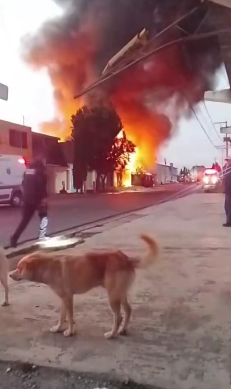 Incendio consume un centro de acopio de materiales de deshecho
