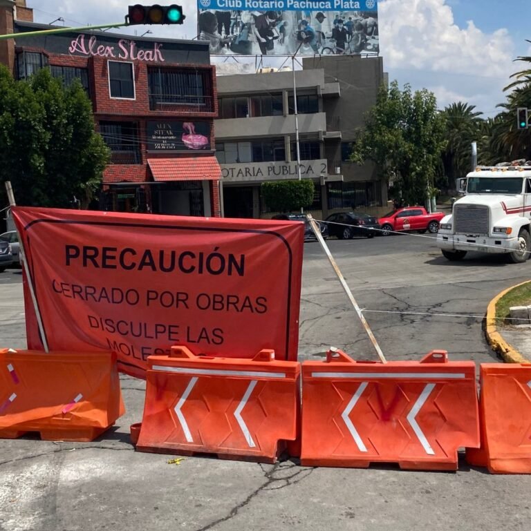 Pavimentación hidráulica en avenida Madero, Pachuca