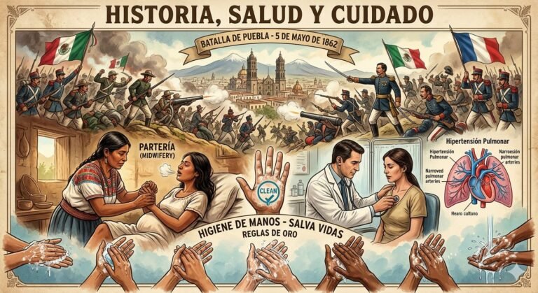 Conmemoración de la Batalla de Puebla, la higiene de manos, de la partería y la hipertensión pulmonar