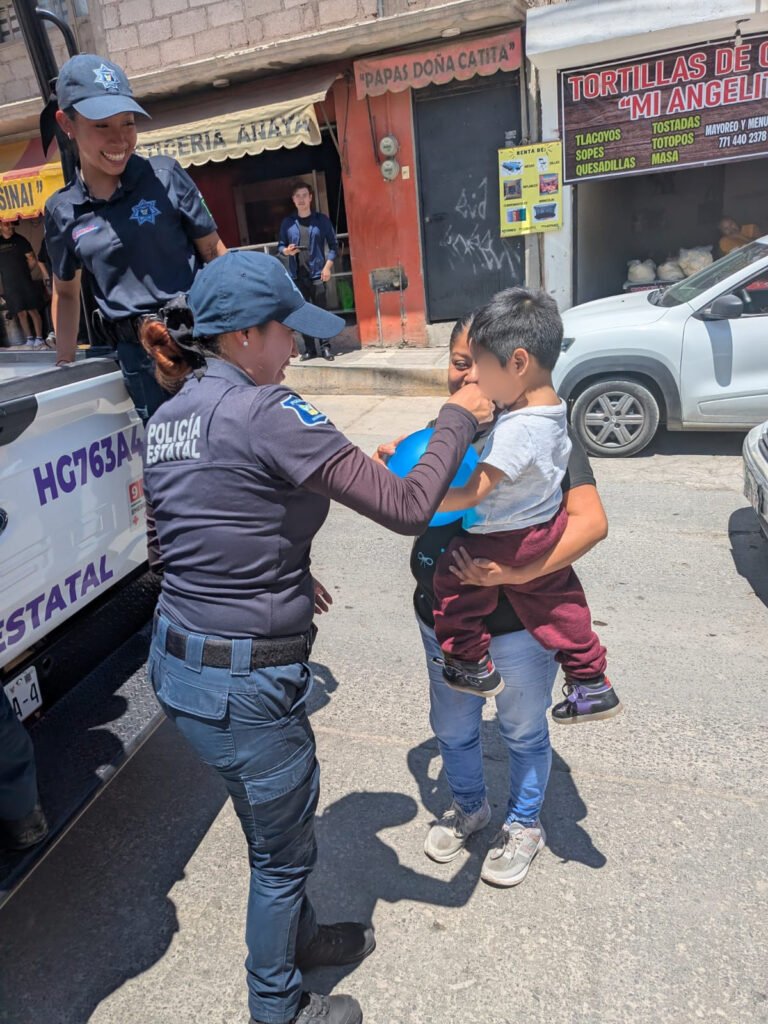 Policía Estatal entrega más de 2 mil juguetes a infancias hidalguenses