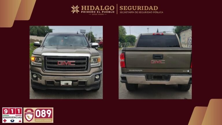 Estatales recuperaron una camioneta robada en Houston, Texas
