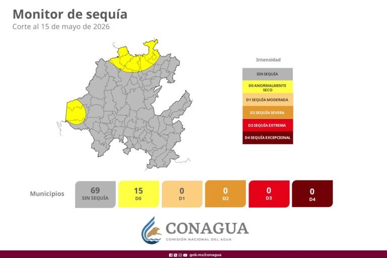 Alrededor de 15 municipios con condiciones anormalmente secas