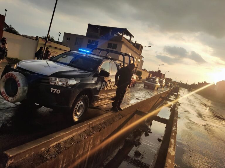 Implementan Operativo de Seguridad y Vigilancia por Lluvias en Mineral de la Reforma