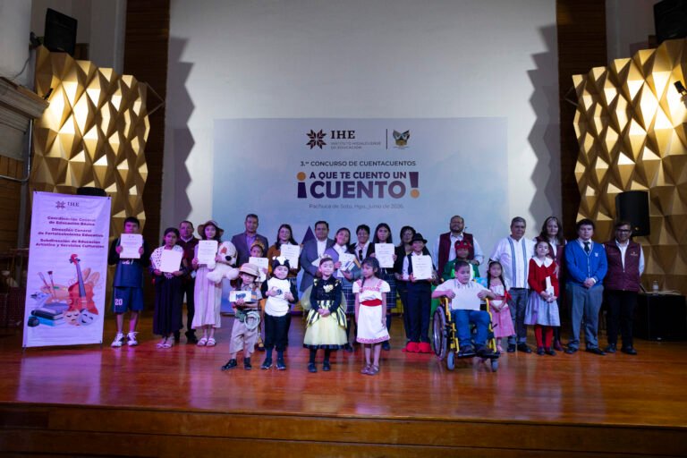 IHE entrega premios del 3.º Concurso de Cuentacuentos a estudiantes de Hidalgo
