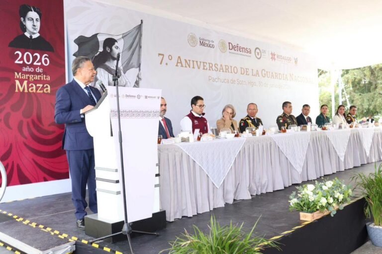 Reconocieron el trabajo de la Guardia Nacional en Hidalgo en su 7mo. aniversario