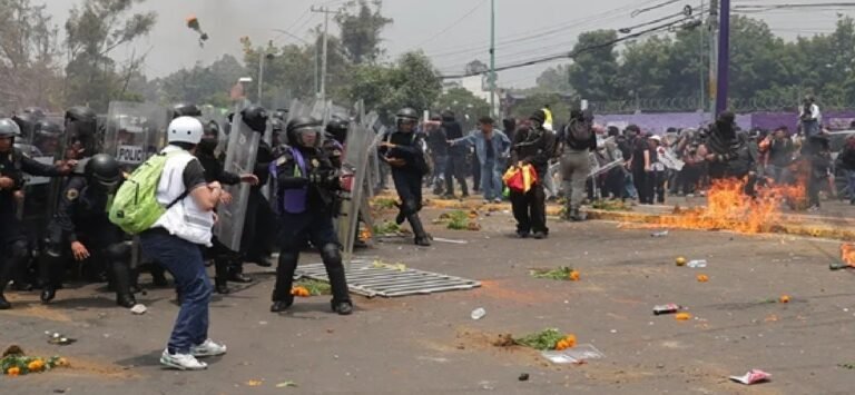 Jornada inaugural del Mundial en México deja 19 detenidos y 11 policías heridos