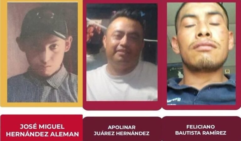 Solicitan apoyo para tratar de localizar a tres desaparecidos