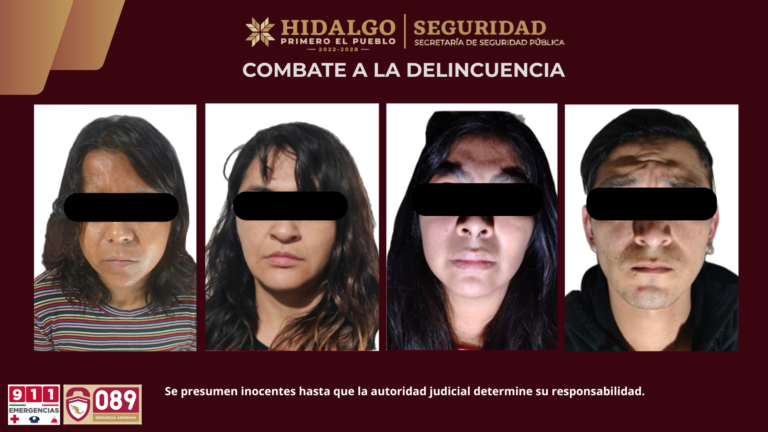 En Pachuca y Mineral de la Reforma; capturan a 4 con drogas