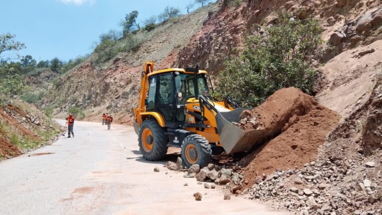 Continúan acciones de limpieza en caminos y carreteras