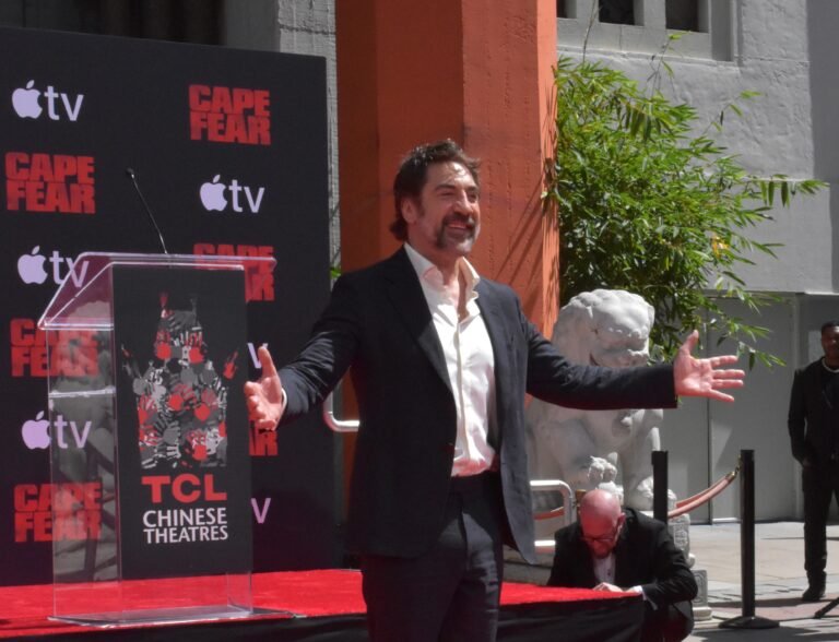 Javier Bardem deja sus huellas en el Teatro Chino 