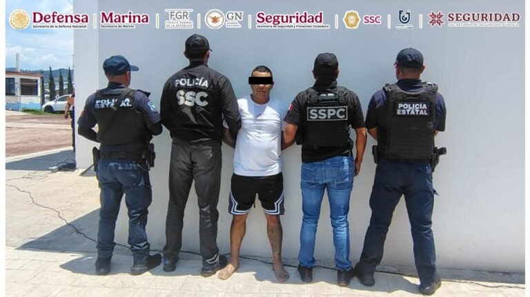 Detienen en Hidalgo a hombre identificado como objetivo prioritario de la CDMX