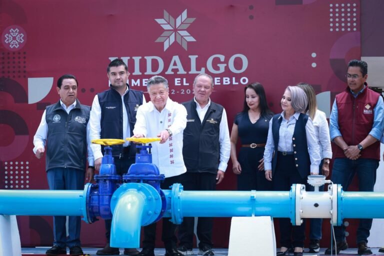 Julio Menchaca presenta resultados que transforman el abasto de agua potable en la Zona Metropolitana de Pachuca