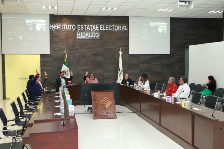 IEEH aprueba redistribución del financiamiento público de Partidos Políticos Nacionales por nuevo registro de Somos México y Paz