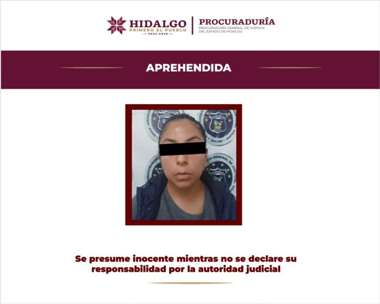 Detienen en Pachuca a mujer buscada por robo de vehículo en la CDMX