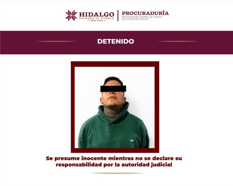 AIC de la PGJEH detuvo en Mineral de la Reforma, a dos personas por narcomenudeo 