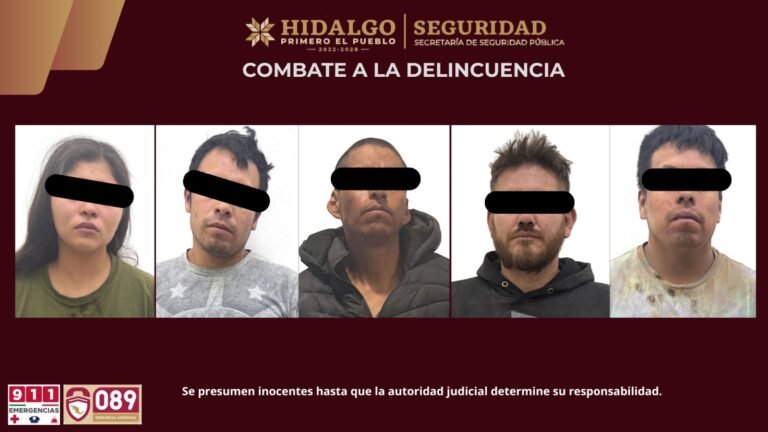 Balacera entre fuerzas de seguridad y presuntos delincuentes deja 5 capturados en Huichapan