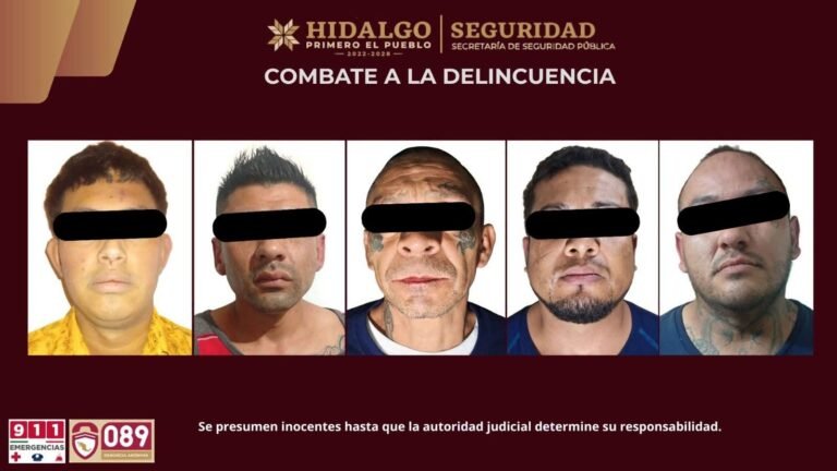 Operativo conjunto en Mineral de la Reforma deja cuatro detenidos y más de mil 800 dosis de droga aseguradas