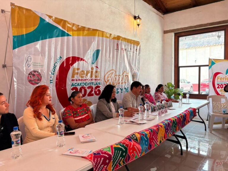 Presentan la 11ª Feria de la Manzana y el Hongo Acaxochitlán 2026