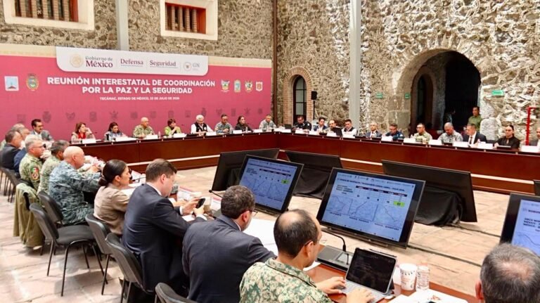 Gabinete de Seguridad de Hidalgo presenta resultados en la 6ta. Reunión de Coordinación Interestatal de Paz y Seguridad