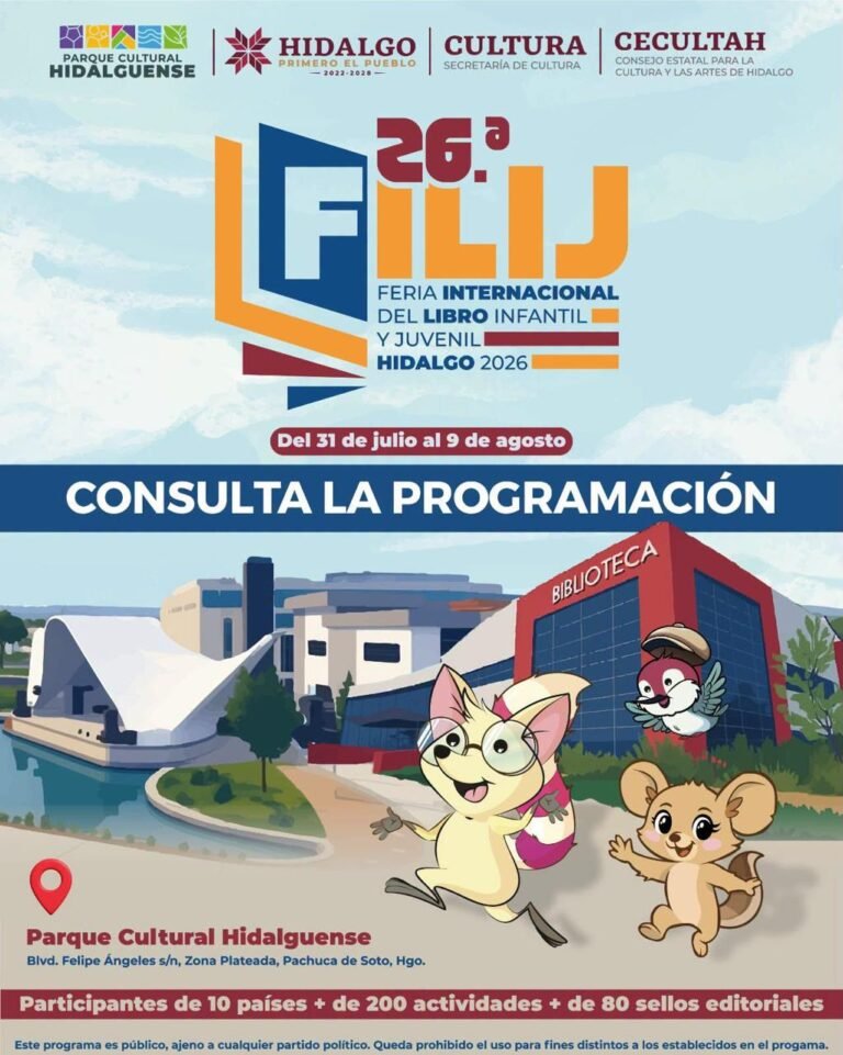 La FILIJ Hidalgo 2026 inicia con un tributo a 31 minutos