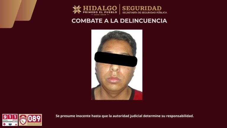 Detienen a encargado del C2 de Villa de Tezontepec por vínculos delictivos