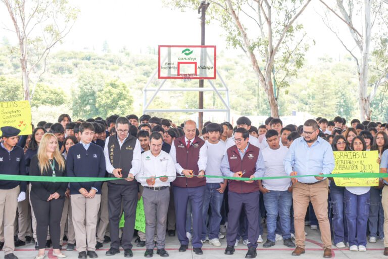 Inauguración de obra de 4.3 mdp en Conalep plantel Tepeji