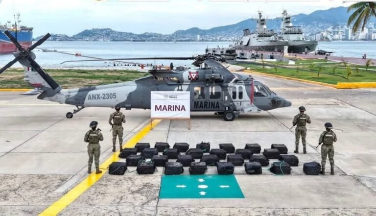 Armada decomisa 1,3 toneladas de cocaína en costa de Guerrero