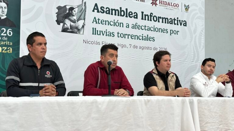 Anuncian apoyo económico único para relocalización de familias damnificadas por lluvias de 2025 en Hidalgo