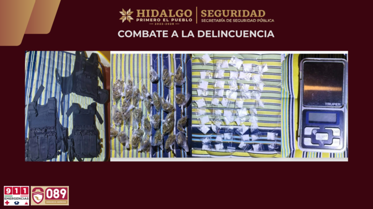 SSPH desarticula punto de venta de narcóticos en Tepeapulco