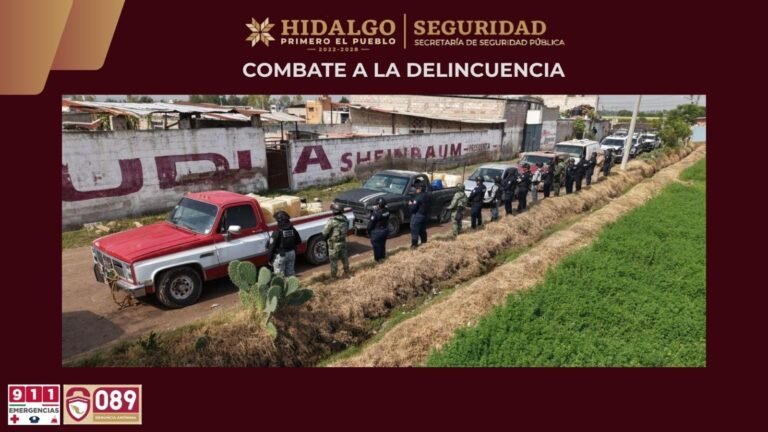 SSPH asegura siete vehículos e hidrocarburo en Tlaxcoapan