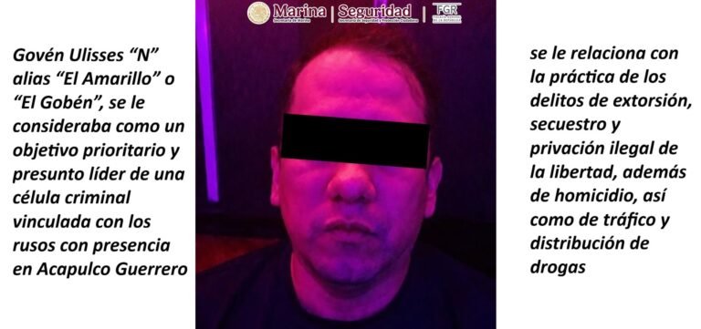 Cae “El Amarillo”, líder de una célula criminal; que operaba en Guerrero