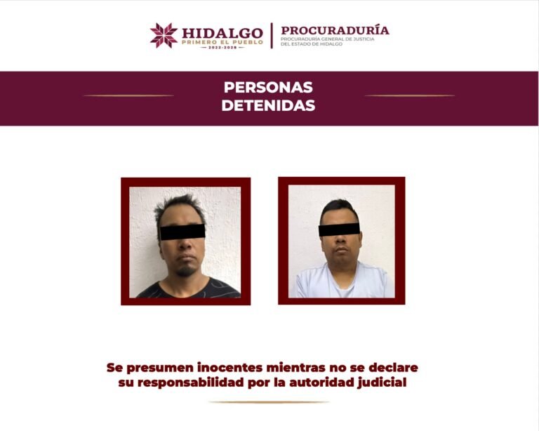 Agentes de la PGJH atoraron a dos con drogas y armas de fuego