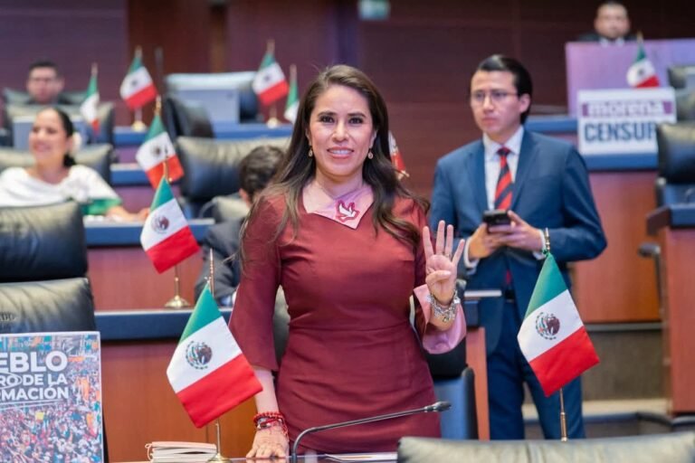 Remueven a Simey Olvera de la Mesa Directiva del Senado