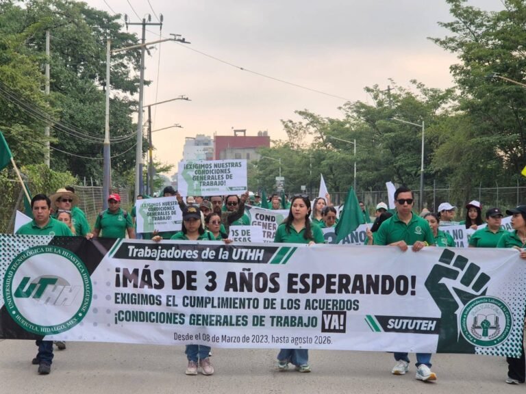 Cumple SUTUTEH 72 horas de protesta laboral