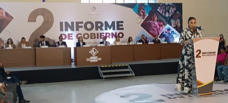 Rinde alcaldesa de Emiliano Zapata su segundo informe de labores