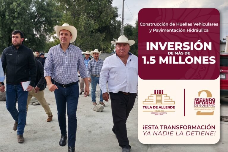 Impulsa Tula de Allende movilidad e infraestructura comunitaria con inversión de 1.5 MDP