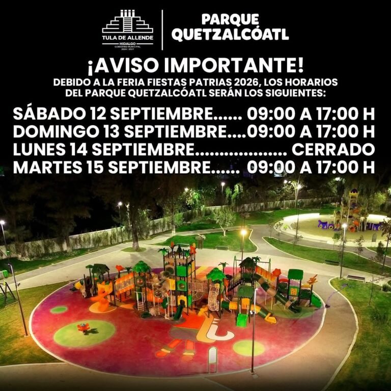 Anuncian restricciones de acceso vehicular en recintos públicos de Tula por Fiestas Patrias 2026