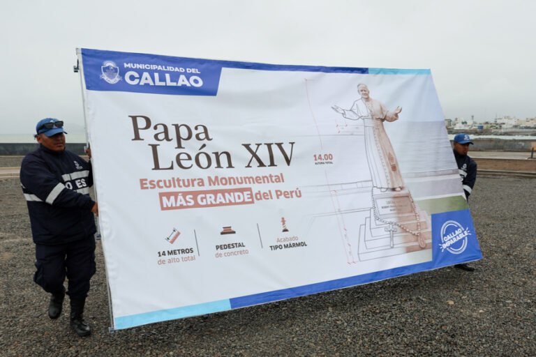 El Papa León XIV tendrá en Perú una estatua de 14 metros de altura