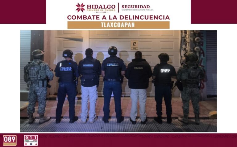 SSPH asegura inmueble, narcóticos y armamento en Tlaxcoapan